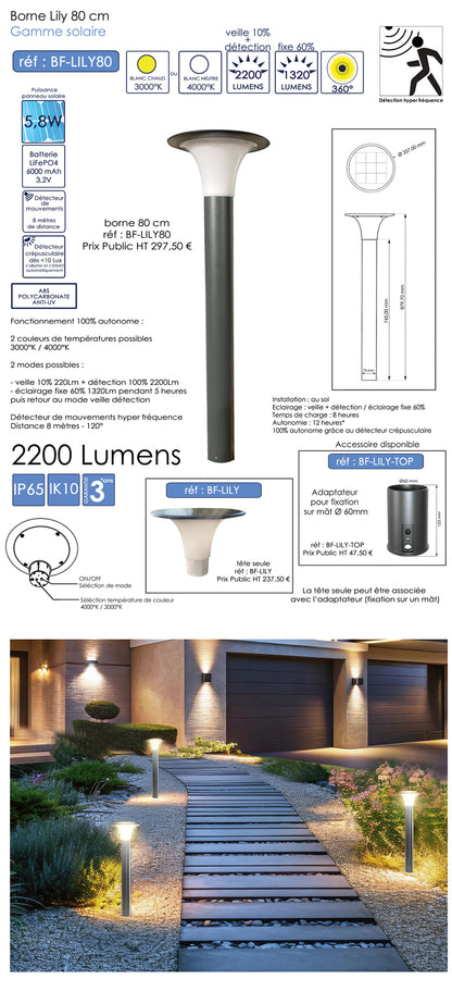 Borne solaire LILY BF80