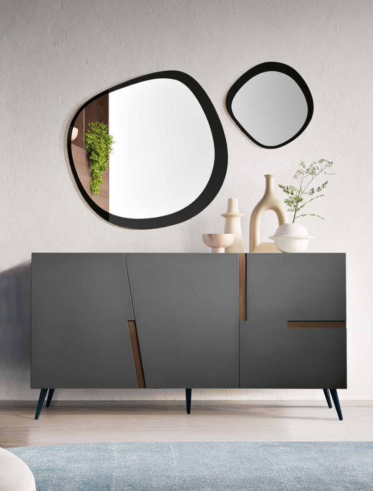 Miroir Fill noir 45x46