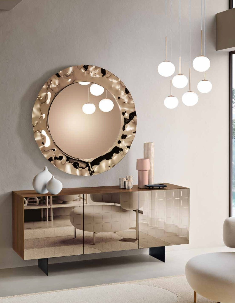 Miroir Dance bronze diamètre 120