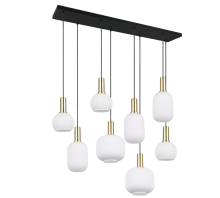 Suspension Diva blanche/or 8L