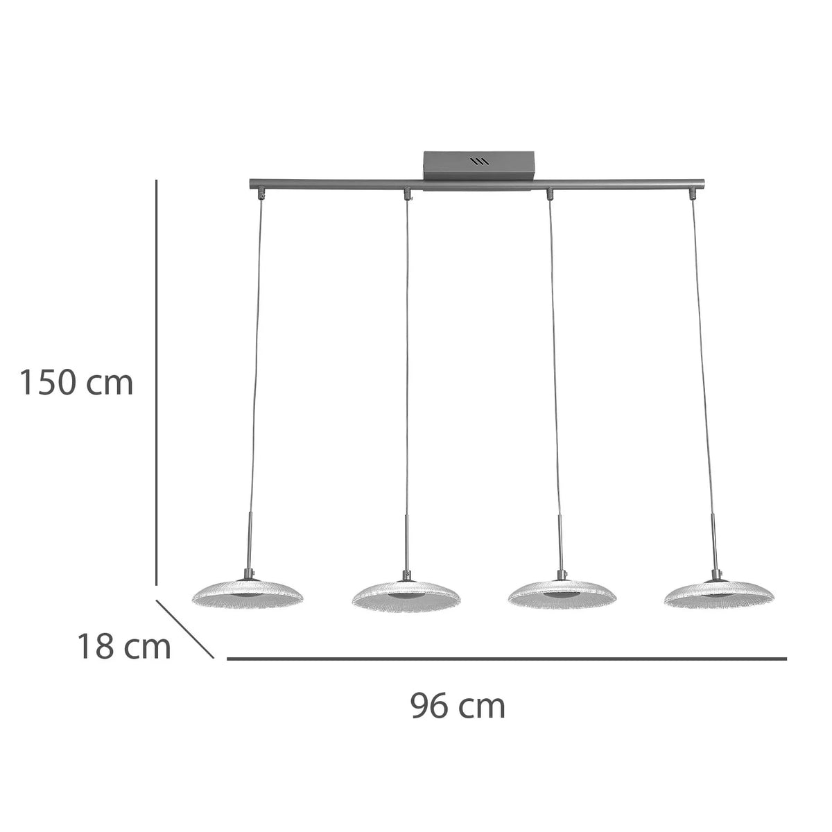Suspension AUDE 4 lumières LOVA 3364