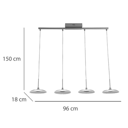 Suspension AUDE 4 lumières LOVA 3364