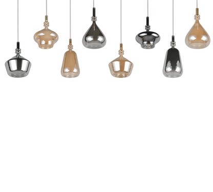 Suspension  Aldea verre multicolore 8 Lumières Trio 349430817