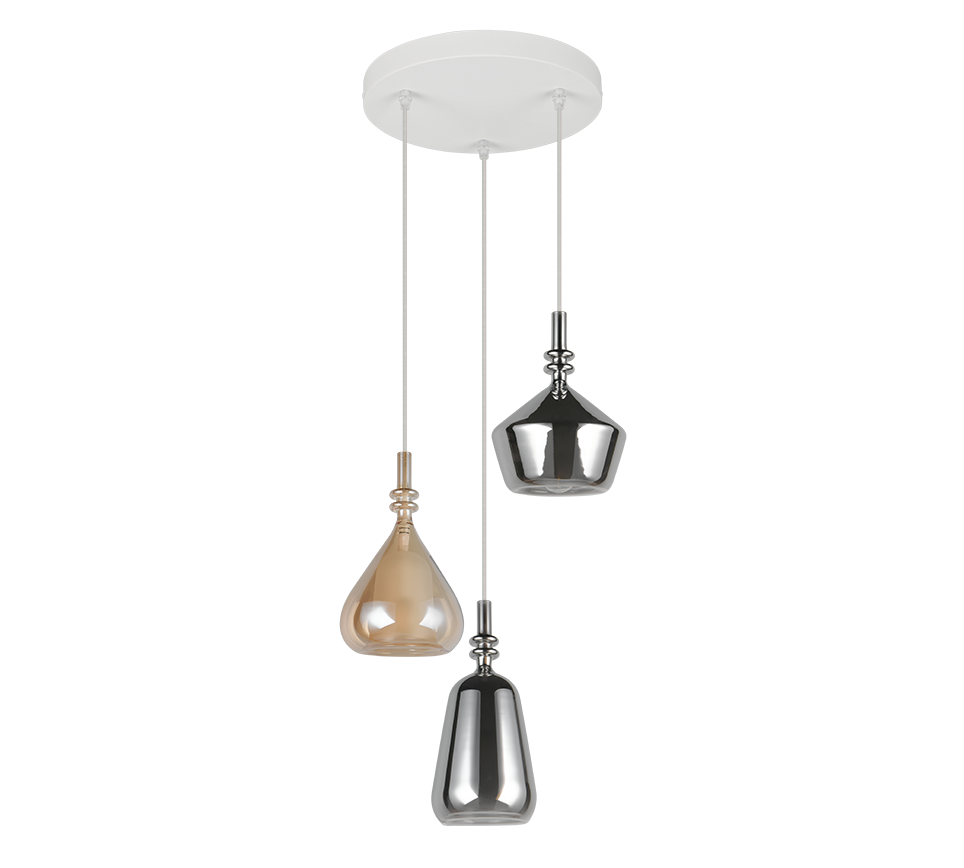 Suspension Aldea verre multicolore Trio 349430317