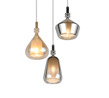 Suspension Aldea verre multicolore Trio 349430317