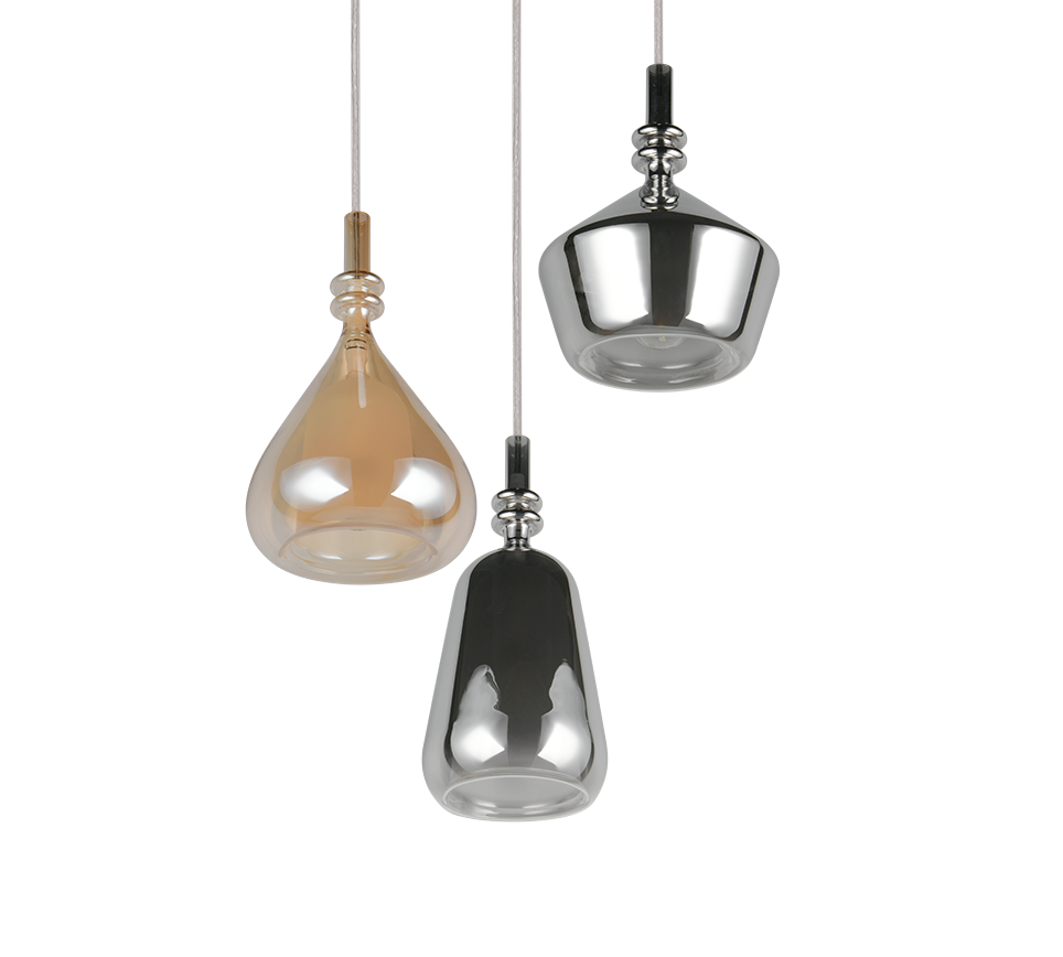 Suspension Aldea verre multicolore Trio 349430317
