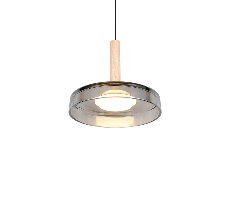 Suspension monte et baisse Celeste verre fumé Trio 354910132