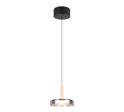 Suspension monte et baisse Celeste verre fumé Trio 354910132