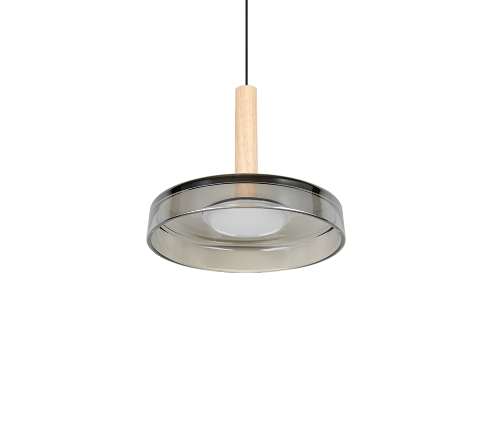 Suspension monte et baisse Celeste verre fumé Trio 354910132