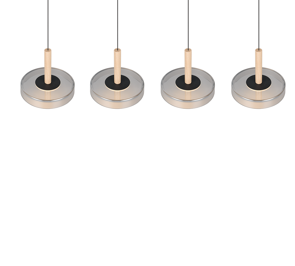 Suspension monte et baisse Celeste verres fumés Trio 354910432