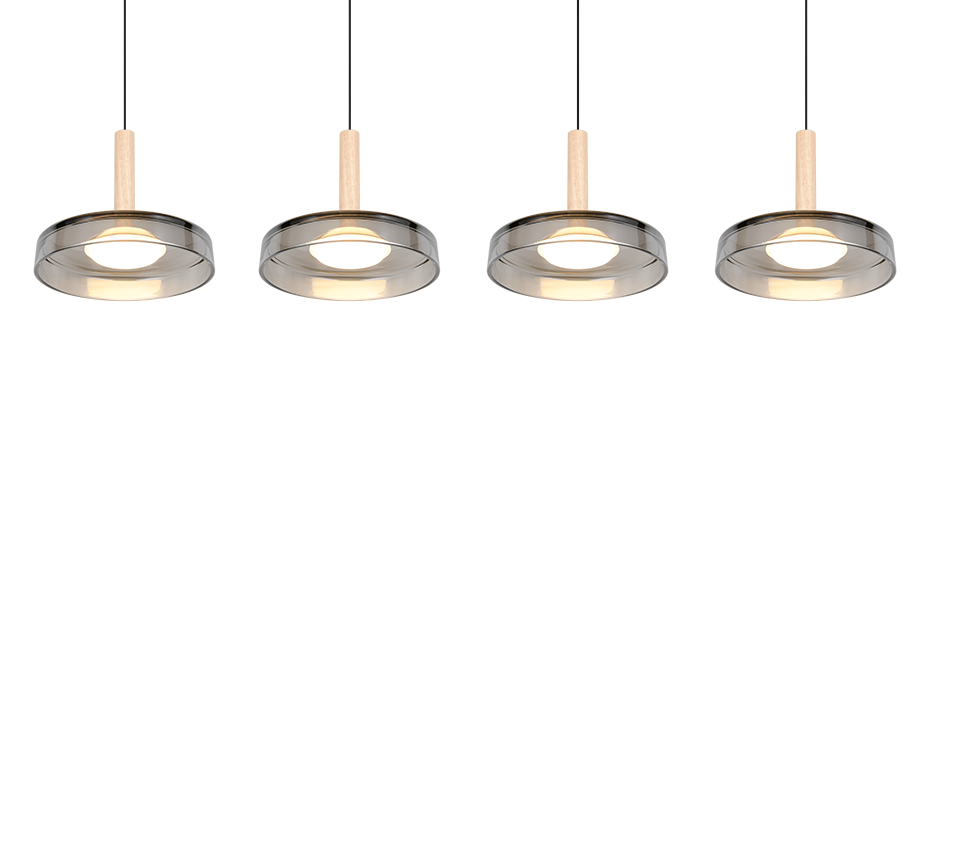 Suspension monte et baisse Celeste verres fumés Trio 354910432