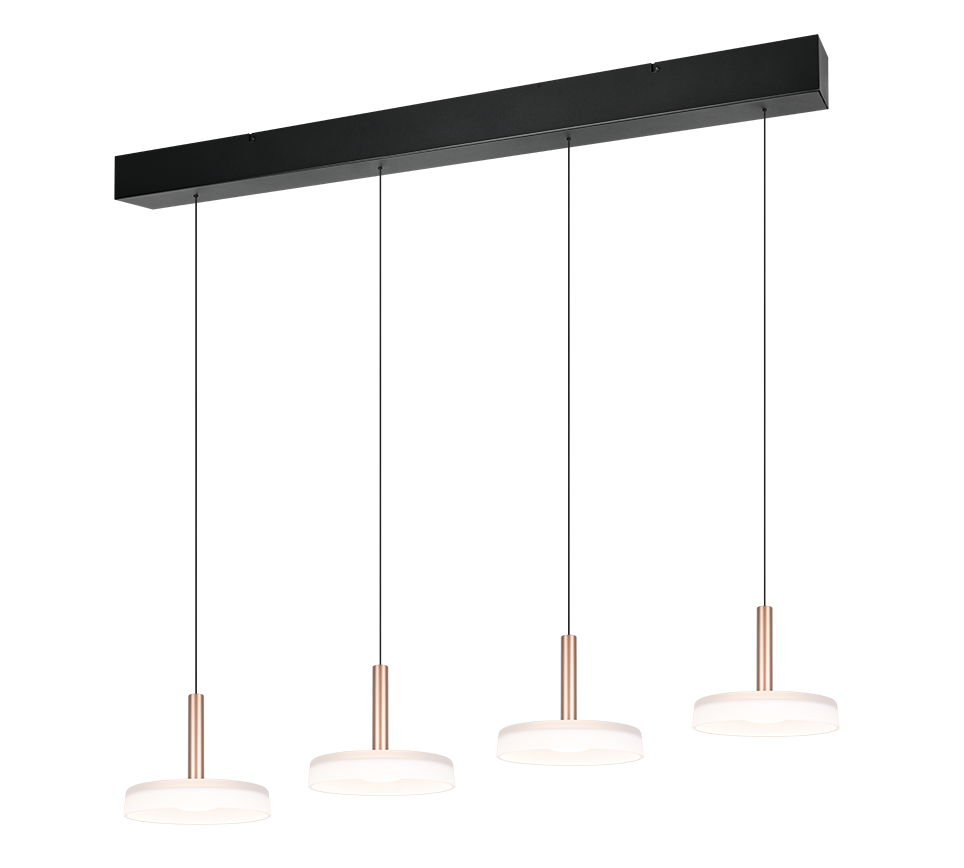 Suspension monte et baisse Celeste verres blancs Trio 354910465