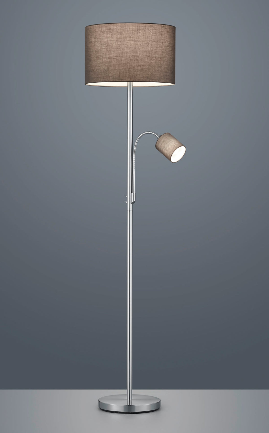 Lampadaire Hotel nickel/gris 403900211