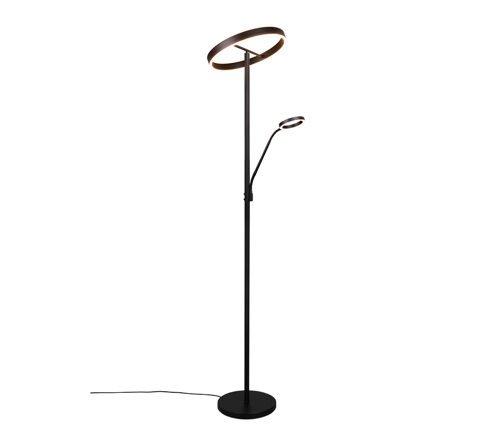 Lampadaire Willis noir Trio 449510232