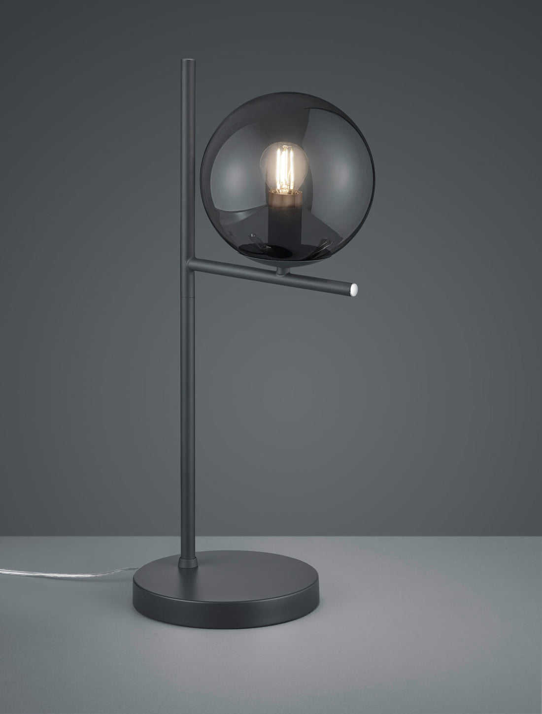 Lampe Pure noire/fumée