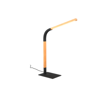 Lampe Norris noir/bois