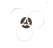 Plafonnier Caruso noir/alu 648110605