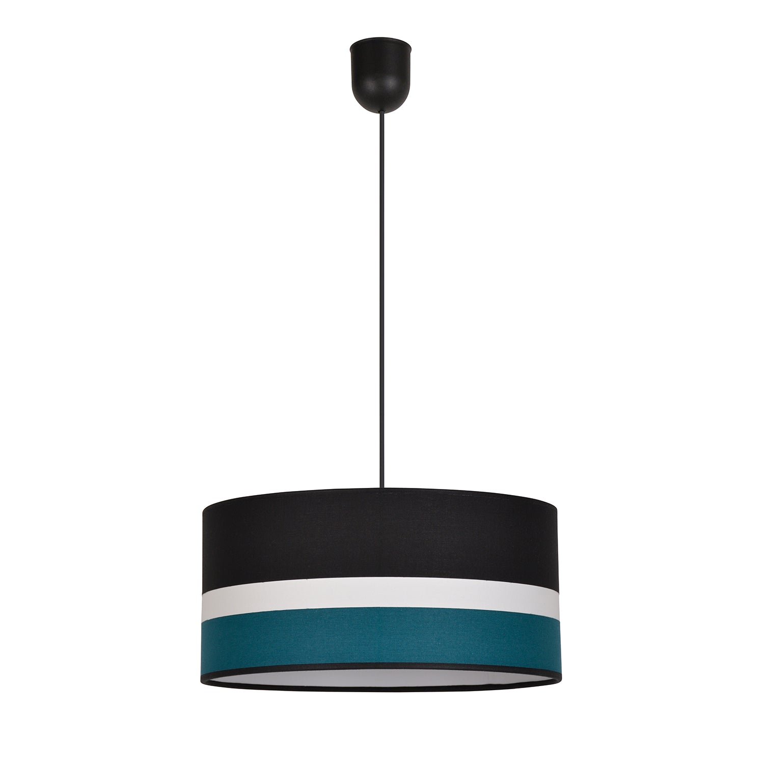 Suspension Stripes paon, blanc, noir D38