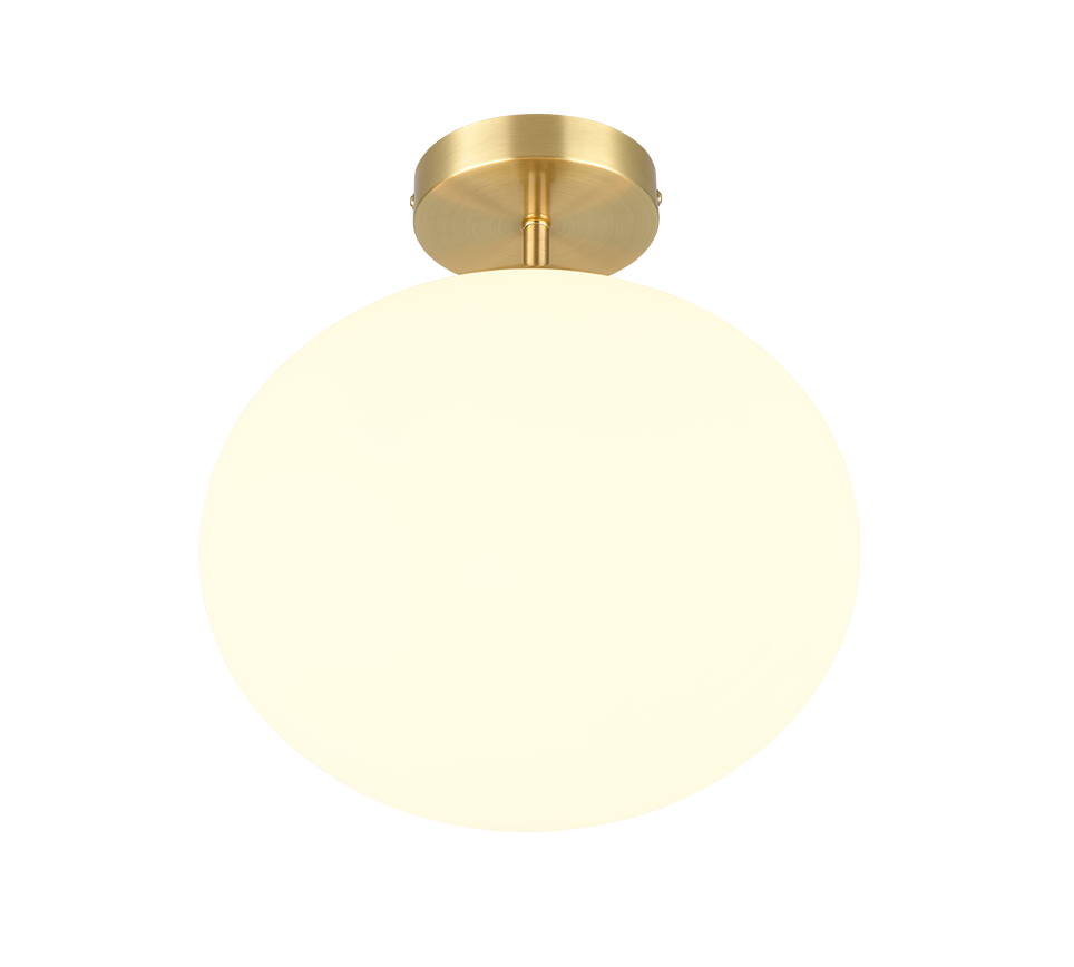 Plafonnier Fomento laiton/blanc 663100108