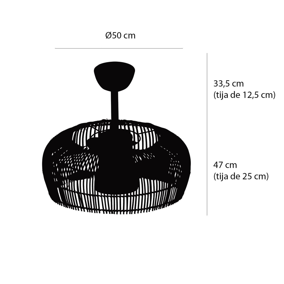 Plafonnier ventilateur Tahiti  LOVA 7020