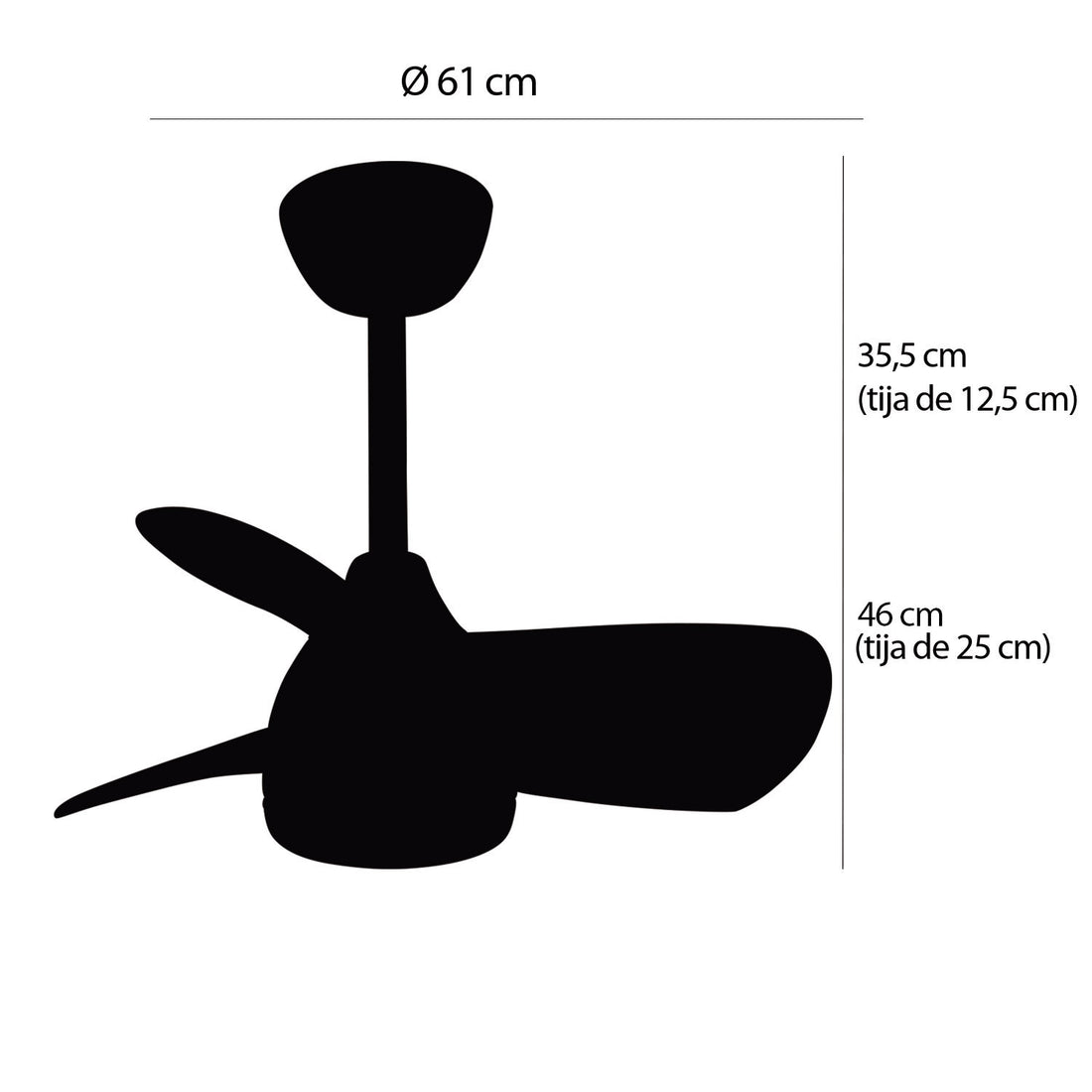 Plafonnier ventilateur Aero LOVA 7024