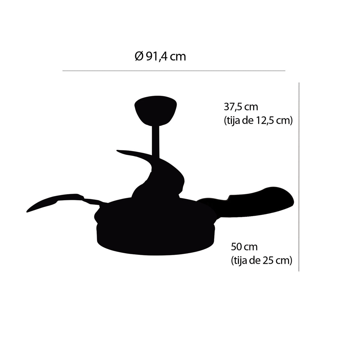 Plafonnier ventilateur Atlantique LOVA 7038