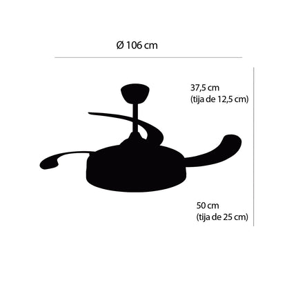 Plafonnier ventilateur Atlantique LOVA 7055 DISPONIBLE AOUT