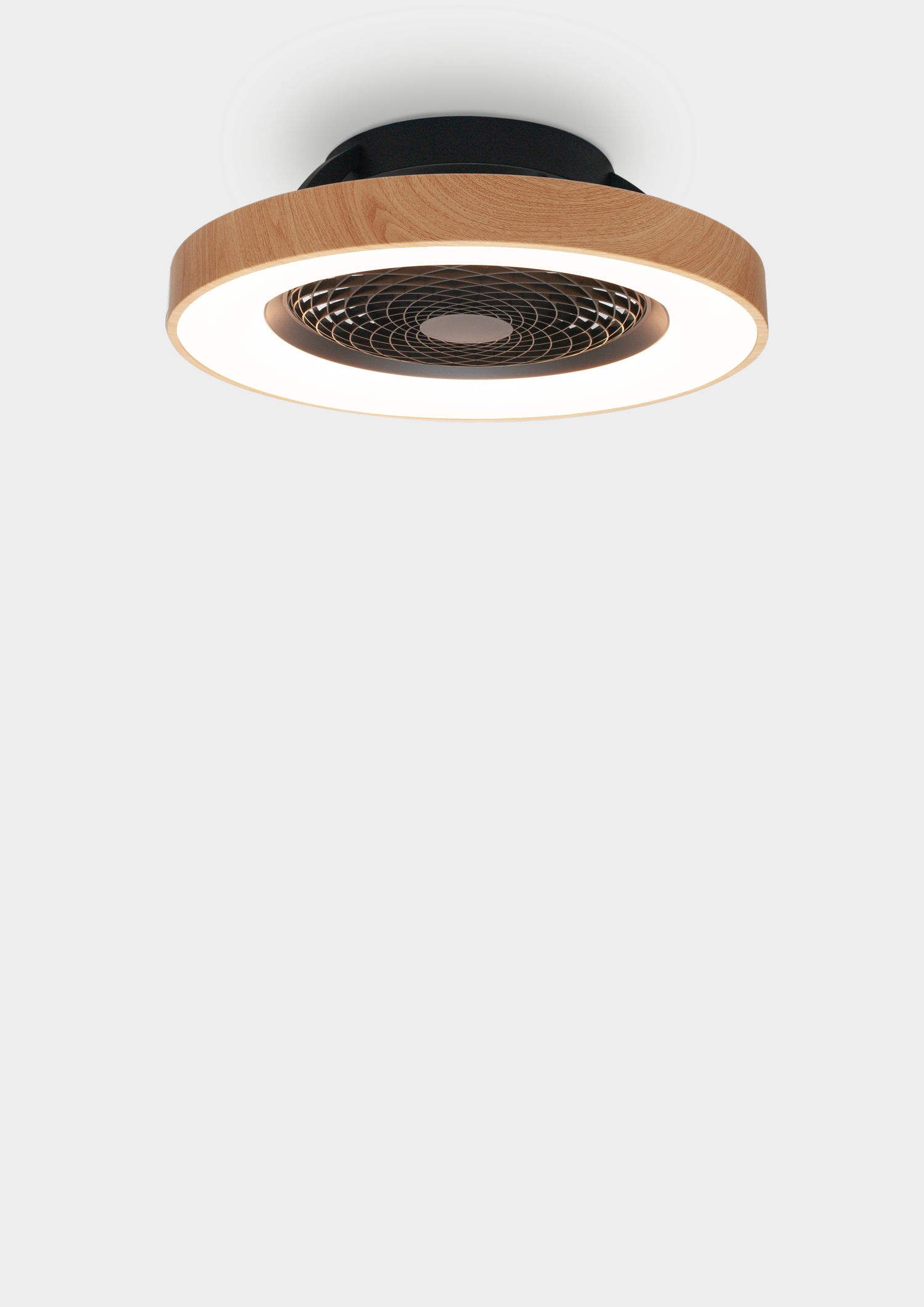 Plafonnier ventilateur Tibet noir et bois Mantra 7127 DISPONIBLE AOUT