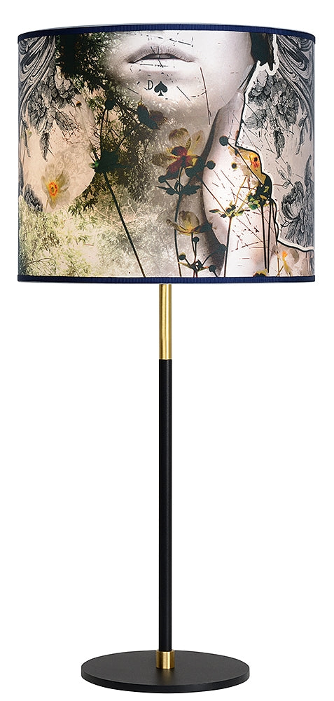 Lampe Hector imprimé Dame de pique H68