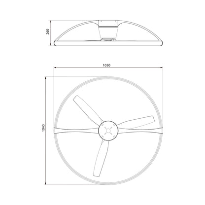 Plafonnier ventilateur Nepal blanc/bois Mantra 7532 DISPONIBLE AOUT