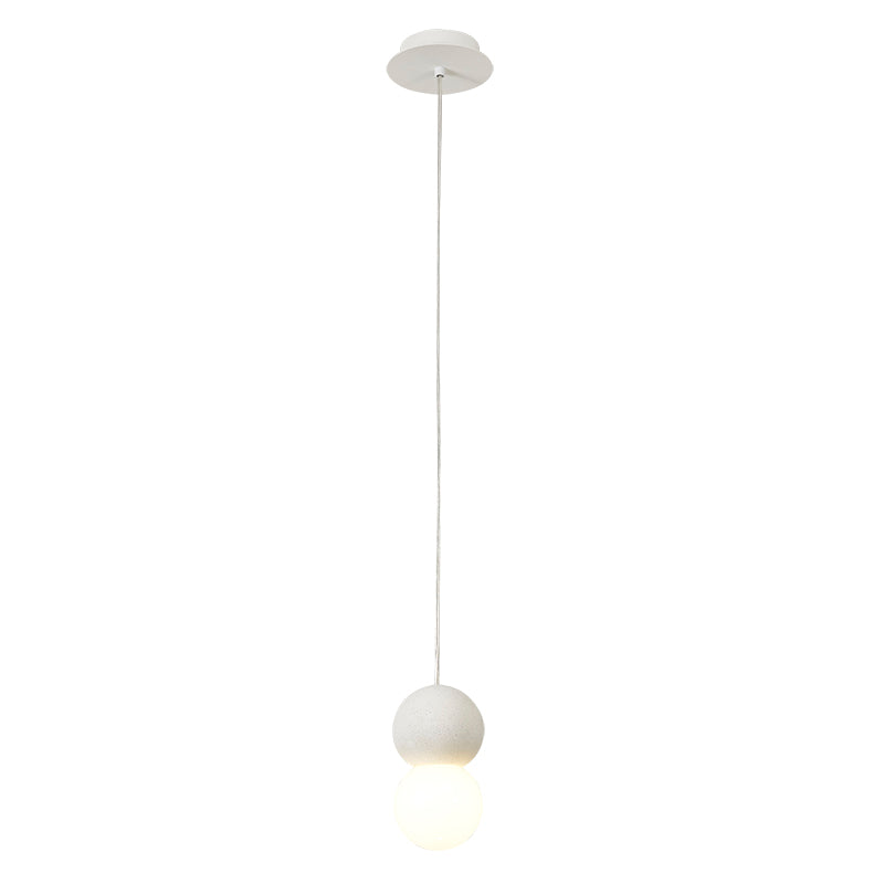 Suspension Galaxia ciment blanc