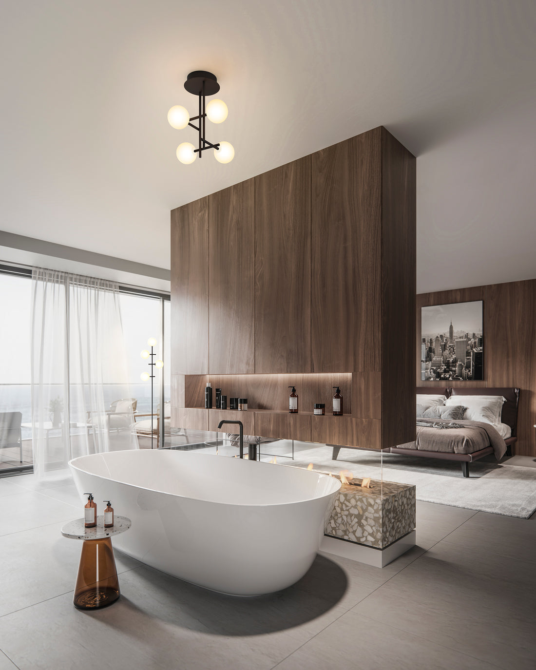 Plafonnier Cellar 4L Mantra 7633