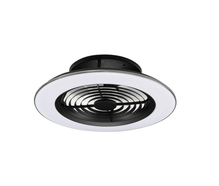 Plafonnier ventilateur Alision moyen noir