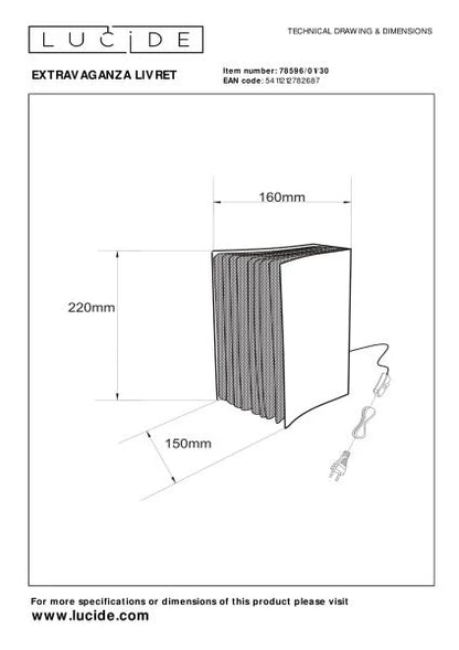 Lampe LIVRET LUCIDE 78596/01/30
