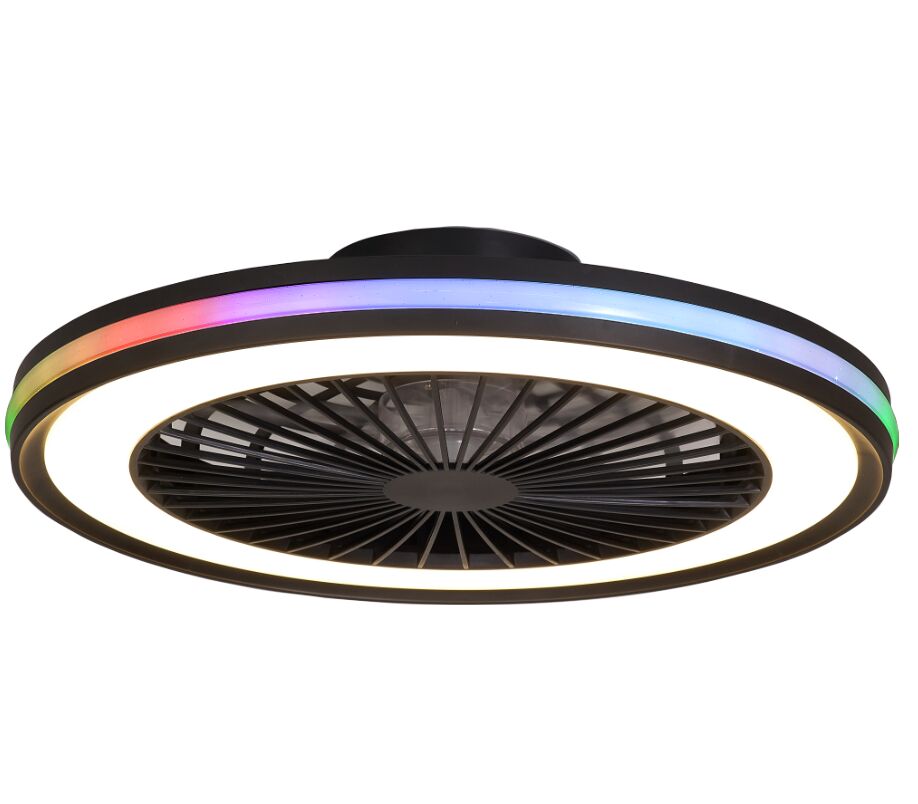 Plafonnier ventilateur Gamer noir gm