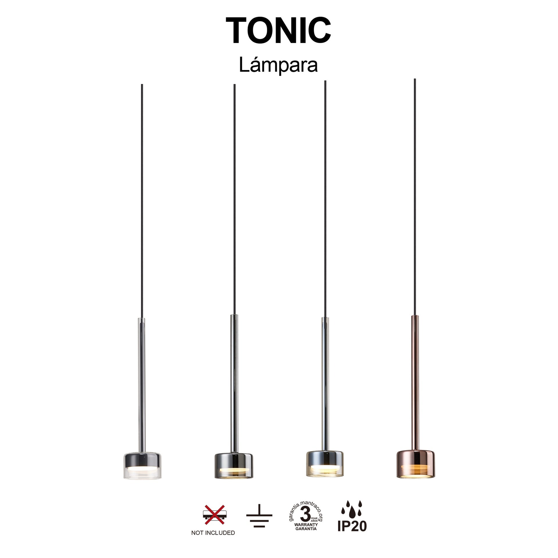 Suspension pour réglettes et plateaux TONIC Mantra 7871