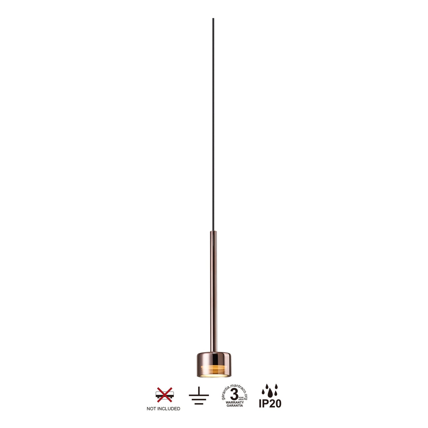 Suspension cuivre pour réglettes et plateaux TONIC Mantra 7873