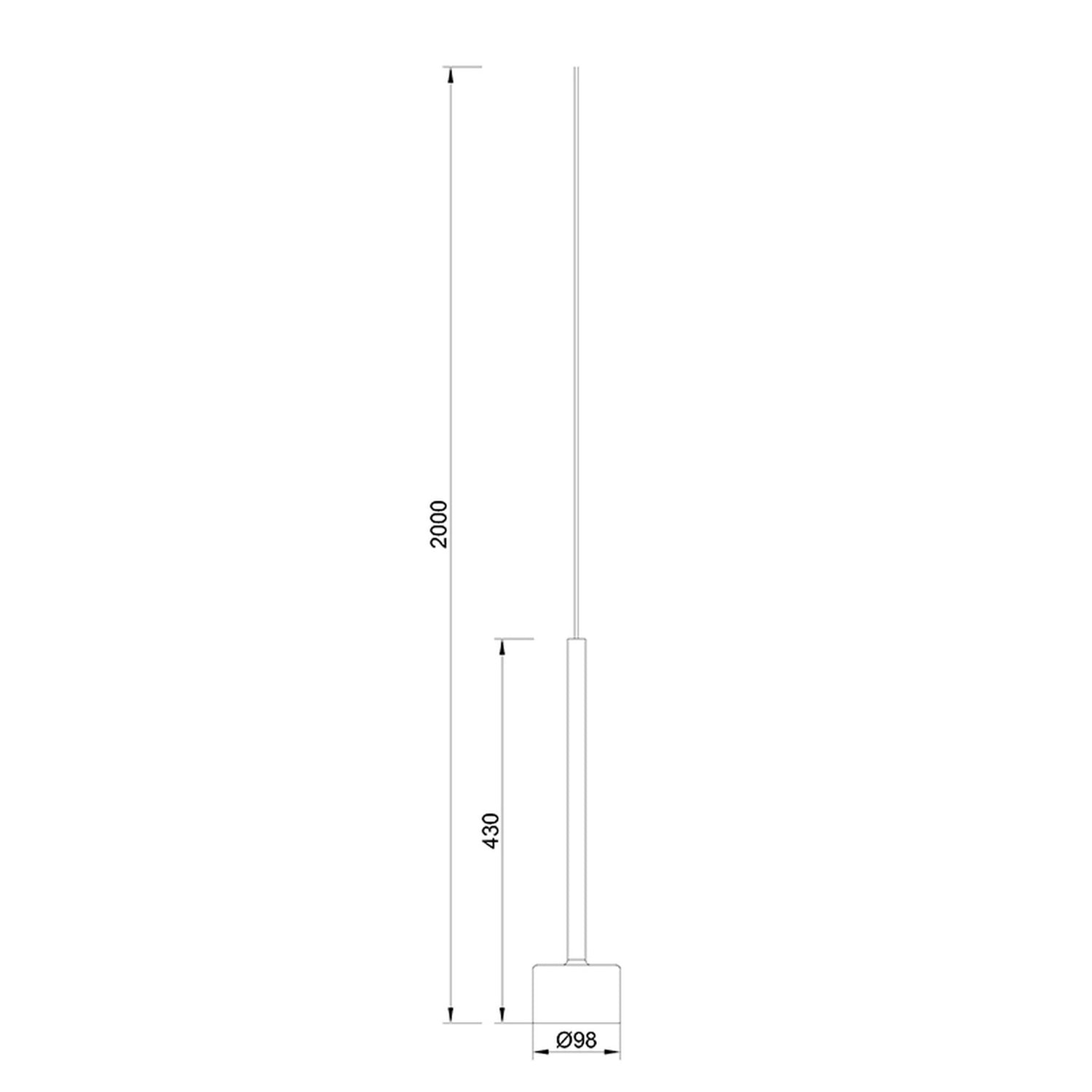 Suspension cuivre pour réglettes et plateaux TONIC Mantra 7873