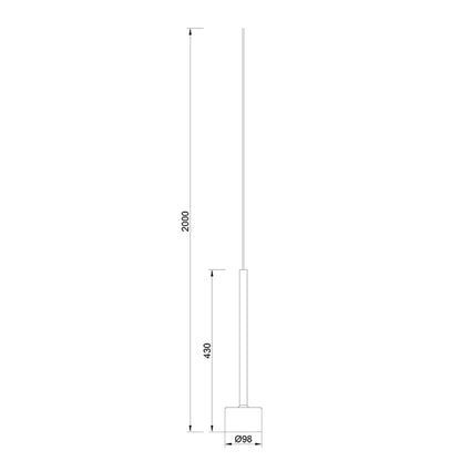 Suspension cuivre pour réglettes et plateaux TONIC Mantra 7873