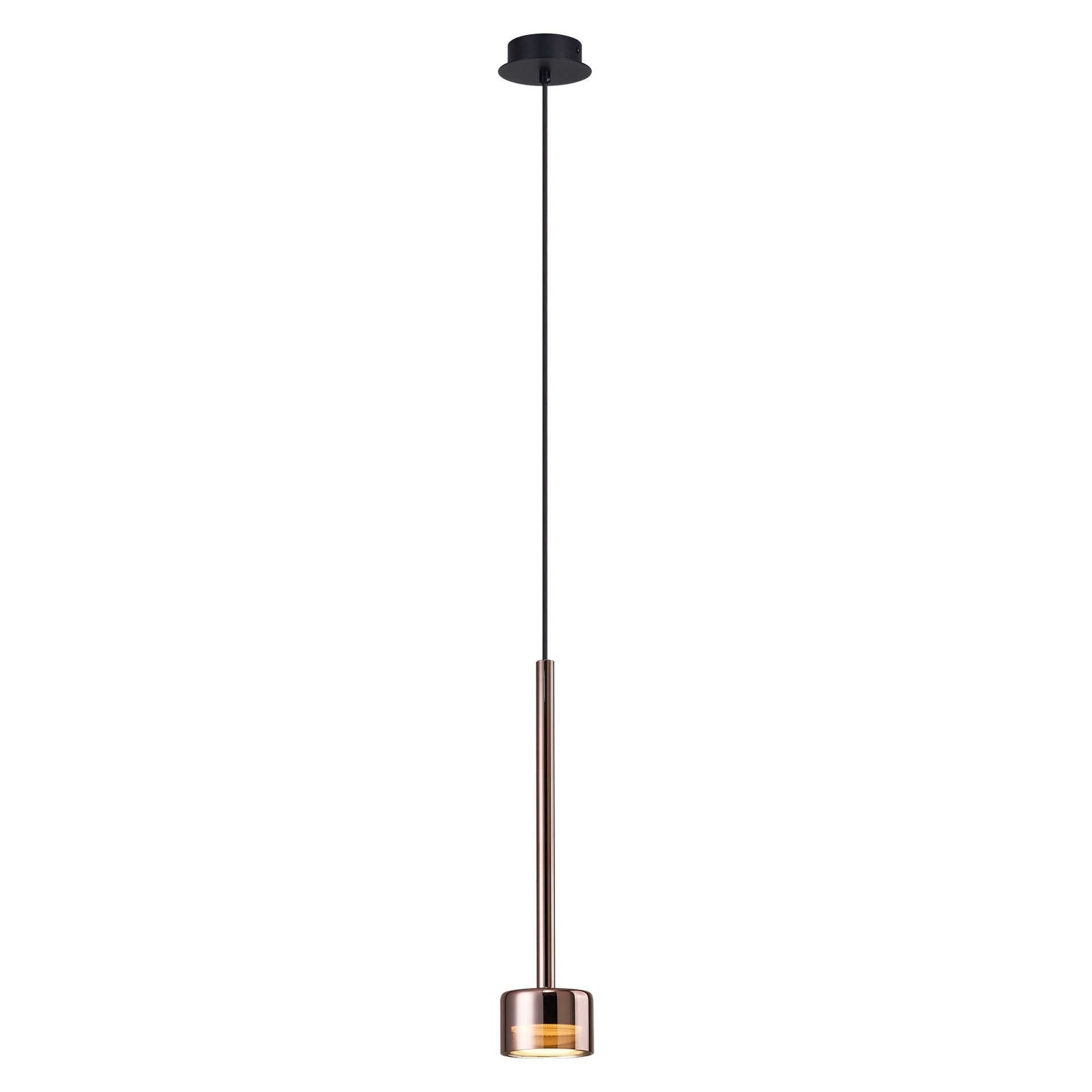 Suspension TONIC verre cuivre Mantra 7877
