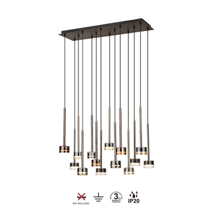Suspension cascade TONIC 14 lumières Mantra 7878