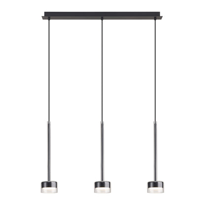Suspension TONIC 3 lumières verres transparents Mantra 7882