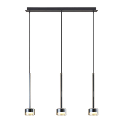 Suspension TONIC 3 lumières verres bronzes Mantra 7884