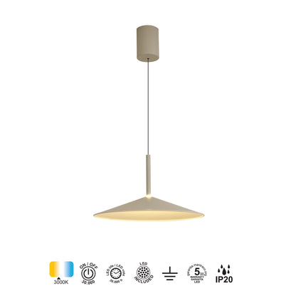 Suspension monte et baisse CALICE grise D47,5 Mantra 7893