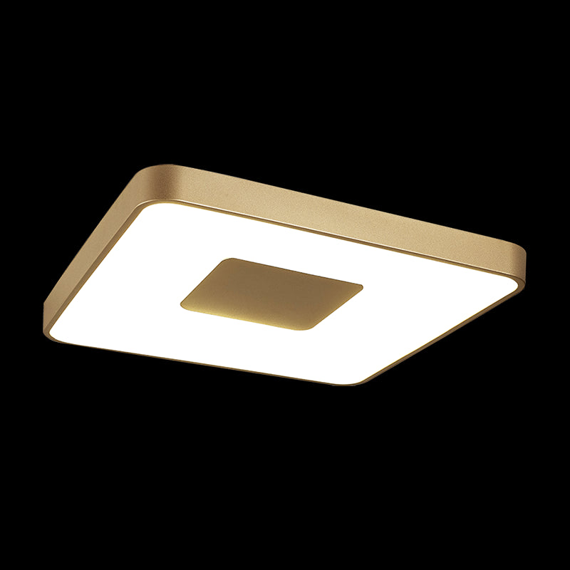Plafonnier Coin carré or mat mm Mantra 7926