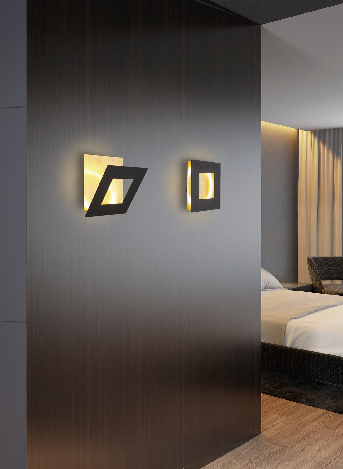 Applique Dalia Dorée/Noire Grand Modèle Mantra 8120