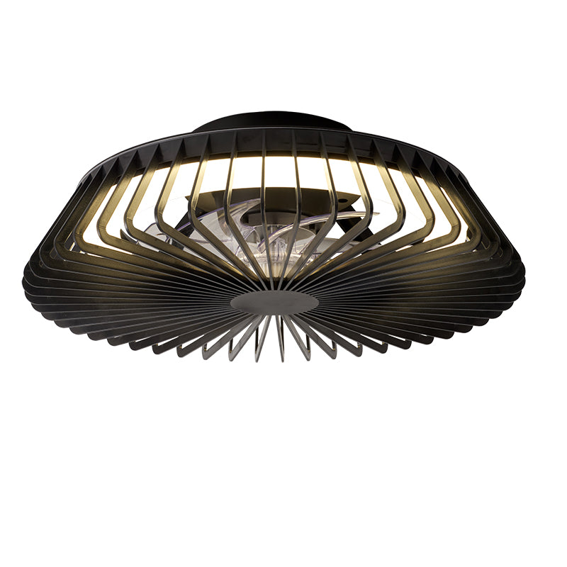 Plafonnier ventilateur Himalaya noir mini