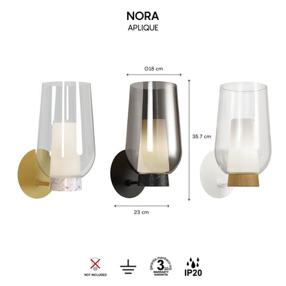 Applique NORA noir H35,7 Mantra 8288