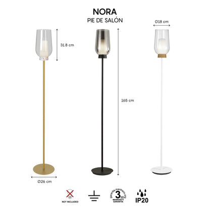 Lampadaire NORA noir H165 Mantra 8290