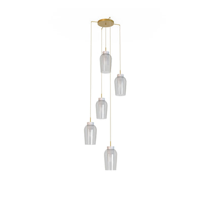Suspension cascade NORA or 5 lumières Mantra 8395